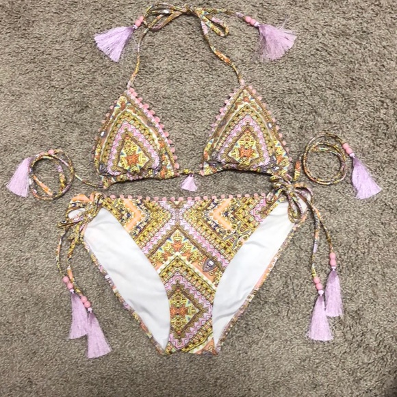 Victoria's Secret Other - Victoria’s Secret NWOT Pastel Print Bikini 👙 LRG